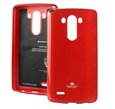 Силиконови гърбове Силиконови гърбове за LG Силиконов гръб ТПУ MERCURY за LG G3 D855 червен